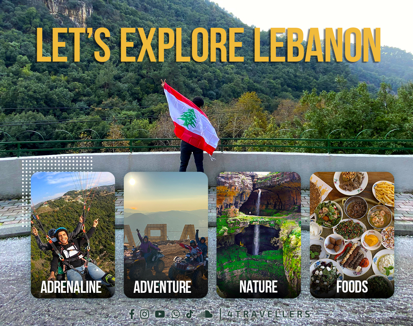 Landing page design layout for travel website